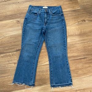MADEWELL retro crop bootcut jeans size 26